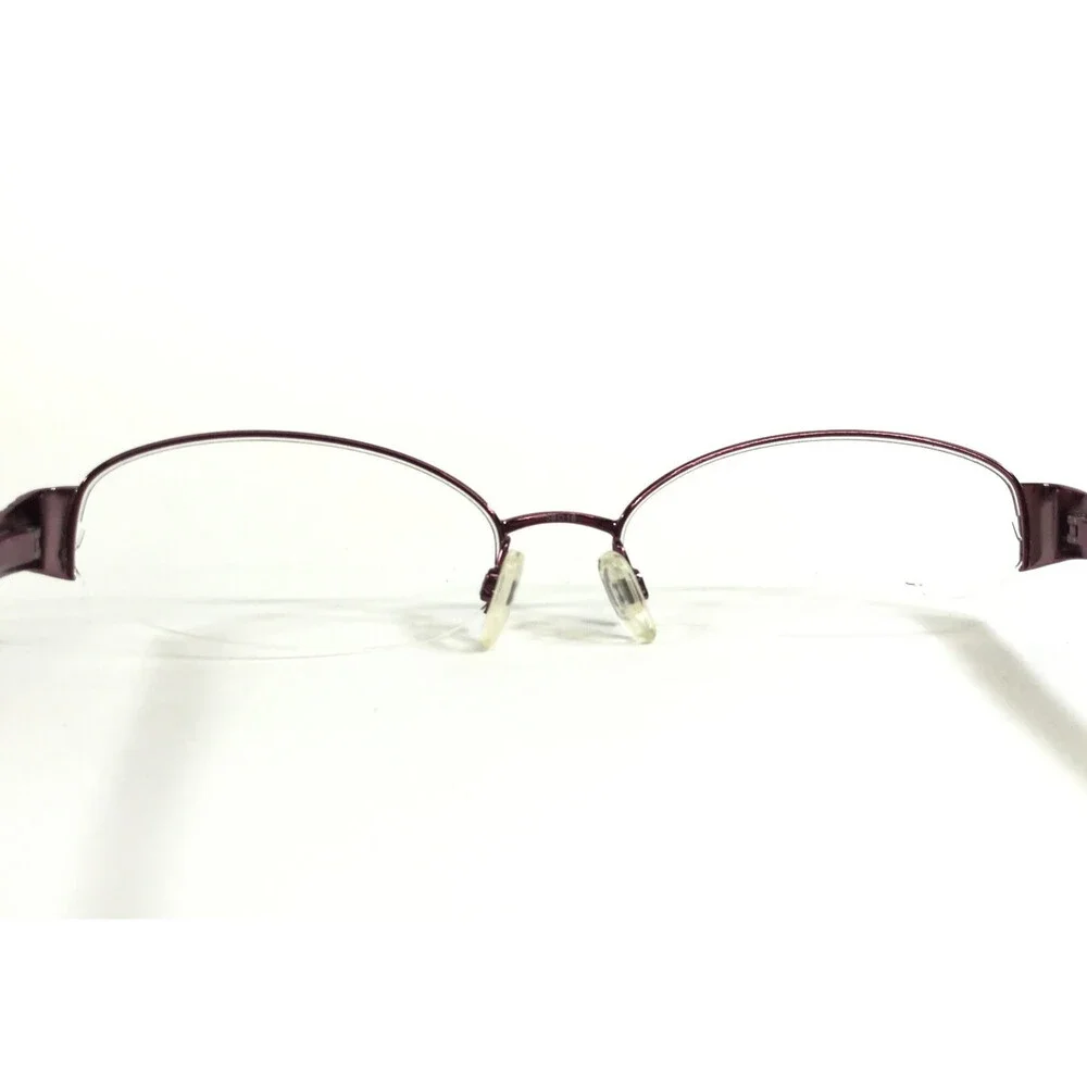 Clear Vision Eyeglasses Frames SOFIA ROSE Pink Purple Oval Half Rim 58-18-140